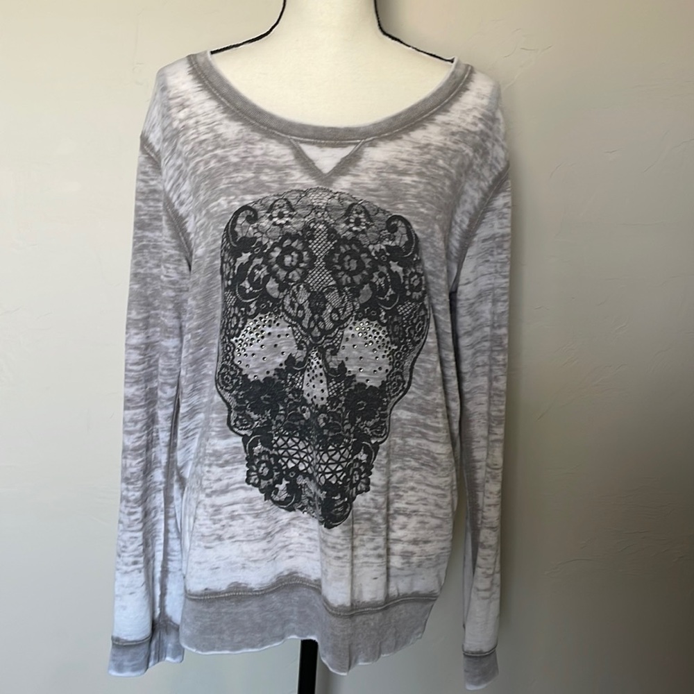 EXPRESS burn out sweatshirt size M